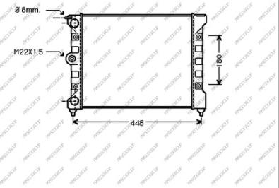 Prasco VG012R004 - Radiator, engine cooling autospares.lv