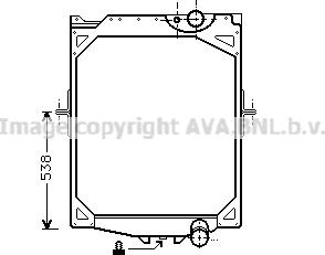 Prasco VL2016 - Radiator, engine cooling autospares.lv