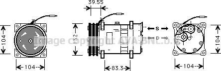 Prasco VLAK039 - Compressor, air conditioning autospares.lv