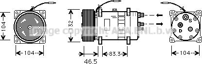 Prasco VLAK026 - Compressor, air conditioning autospares.lv