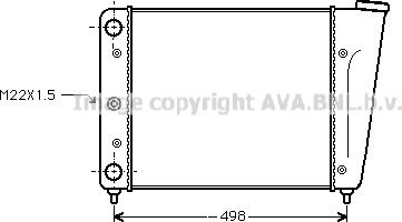 Prasco VN2009 - Radiator, engine cooling autospares.lv