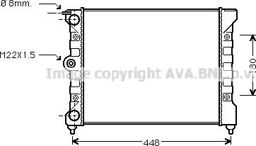 Prasco VN2038 - Radiator, engine cooling autospares.lv