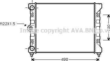 Prasco VN2028 - Radiator, engine cooling autospares.lv