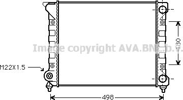 Prasco VN2070 - Radiator, engine cooling autospares.lv