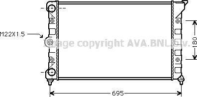 Prasco VN2078 - Radiator, engine cooling autospares.lv