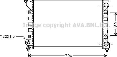 Prasco VN2072 - Radiator, engine cooling autospares.lv