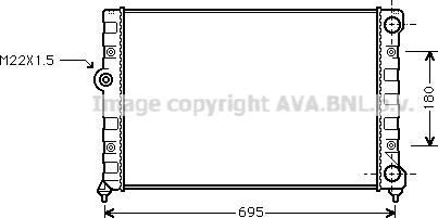 Prasco VN2109 - Radiator, engine cooling autospares.lv