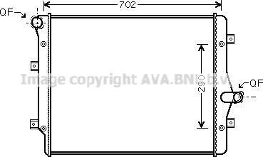 Prasco VN2208 - Radiator, engine cooling autospares.lv