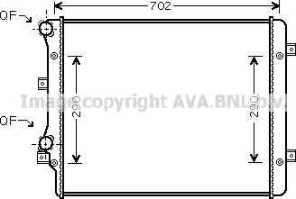 Prasco VN2207 - Radiator, engine cooling autospares.lv