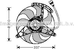 Prasco VN7516 - Fan, radiator autospares.lv