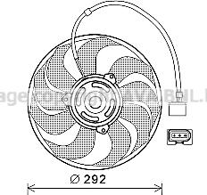 Prasco VN7533 - Fan, radiator autospares.lv