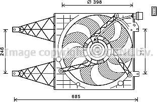 Prasco VN7532 - Fan, radiator autospares.lv