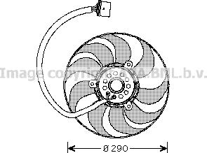 Prasco VN7520 - Fan, radiator autospares.lv