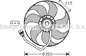 Prasco VN7521 - Fan, radiator autospares.lv