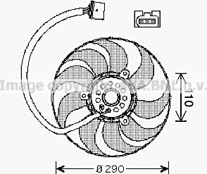 Prasco VN7522 - Fan, radiator autospares.lv