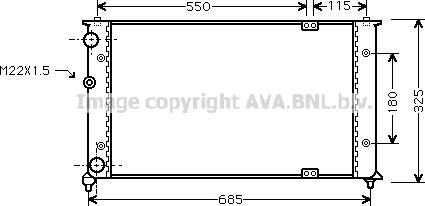 Prasco VNA2192 - Radiator, engine cooling autospares.lv