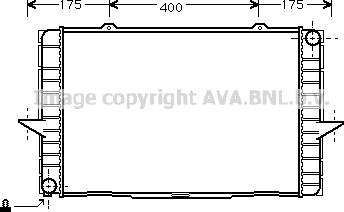 Prasco VO2063 - Radiator, engine cooling autospares.lv