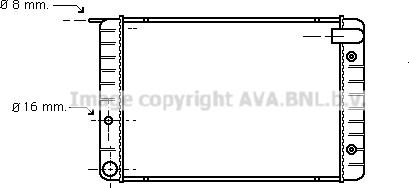 Prasco VO2010 - Radiator, engine cooling autospares.lv