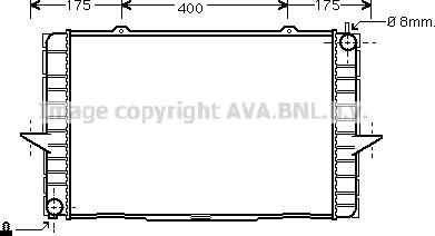 Prasco VO2148 - Radiator, engine cooling autospares.lv