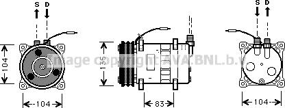 Prasco VOK052 - Compressor, air conditioning autospares.lv