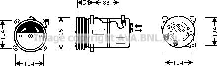 Prasco VOK030 - Compressor, air conditioning autospares.lv