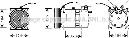 Prasco VOK102 - Compressor, air conditioning autospares.lv