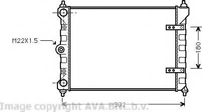 Prasco VW2095 - Radiator, engine cooling autospares.lv