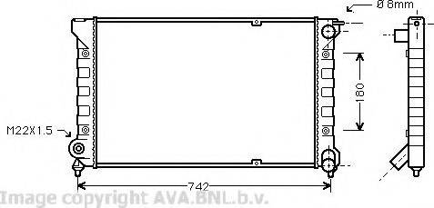 Prasco VW2041 - Radiator, engine cooling autospares.lv