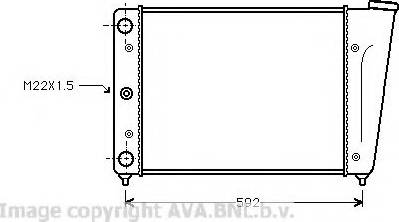 Prasco VW2056 - Radiator, engine cooling autospares.lv