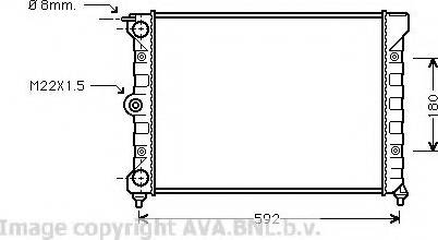 Prasco VW2011 - Radiator, engine cooling autospares.lv