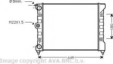 Prasco VW2038 - Radiator, engine cooling autospares.lv