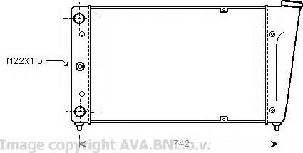 Prasco VW2020 - Radiator, engine cooling autospares.lv