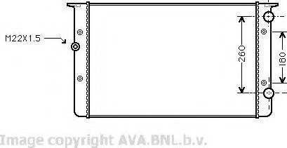 Prasco VW2104 - Radiator, engine cooling autospares.lv