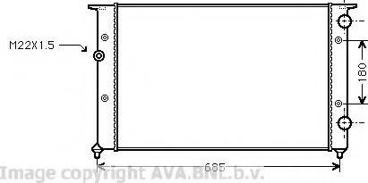 Prasco VW2102 - Radiator, engine cooling autospares.lv