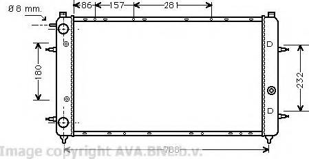 Prasco VWA2114 - Radiator, engine cooling autospares.lv