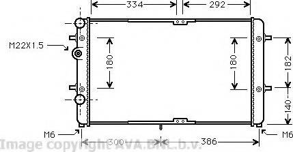 Prasco VW2180 - Radiator, engine cooling autospares.lv