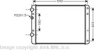 Prasco VW2249 - Radiator, engine cooling autospares.lv