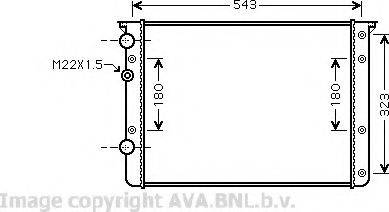 Prasco VW2260 - Radiator, engine cooling autospares.lv