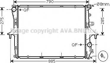 Prasco VW2214 - Radiator, engine cooling autospares.lv