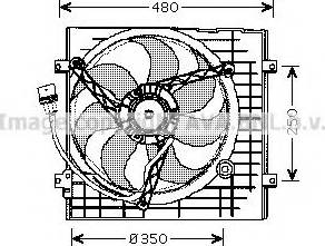 Prasco VW7506 - Fan, radiator autospares.lv