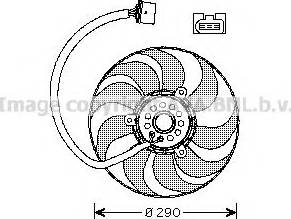 Prasco VW7522 - Fan, radiator autospares.lv