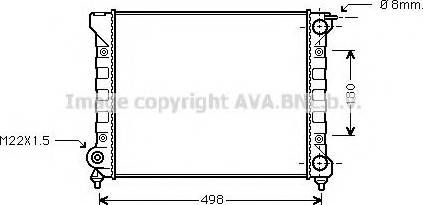 Prasco VWA2047 - Radiator, engine cooling autospares.lv