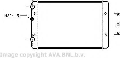 Prasco VWA2131 - Radiator, engine cooling autospares.lv