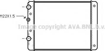 Prasco VWA2129 - Radiator, engine cooling autospares.lv