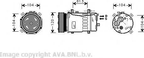 Prasco VWK049 - Compressor, air conditioning autospares.lv