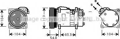 Prasco VWK281 - Compressor, air conditioning autospares.lv