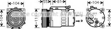 Prasco VWK270 - Compressor, air conditioning autospares.lv