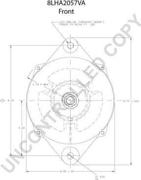 Prestolite Electric 8LHA2057VA - Alternator autospares.lv