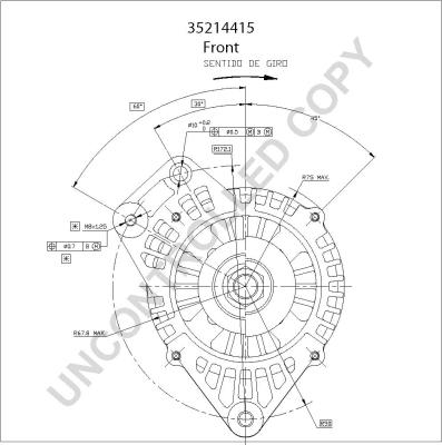 Prestolite Electric 35214415 - Alternator autospares.lv