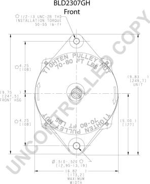 Prestolite Electric BLD2307GH - Alternator autospares.lv